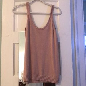 Pink sweater tank